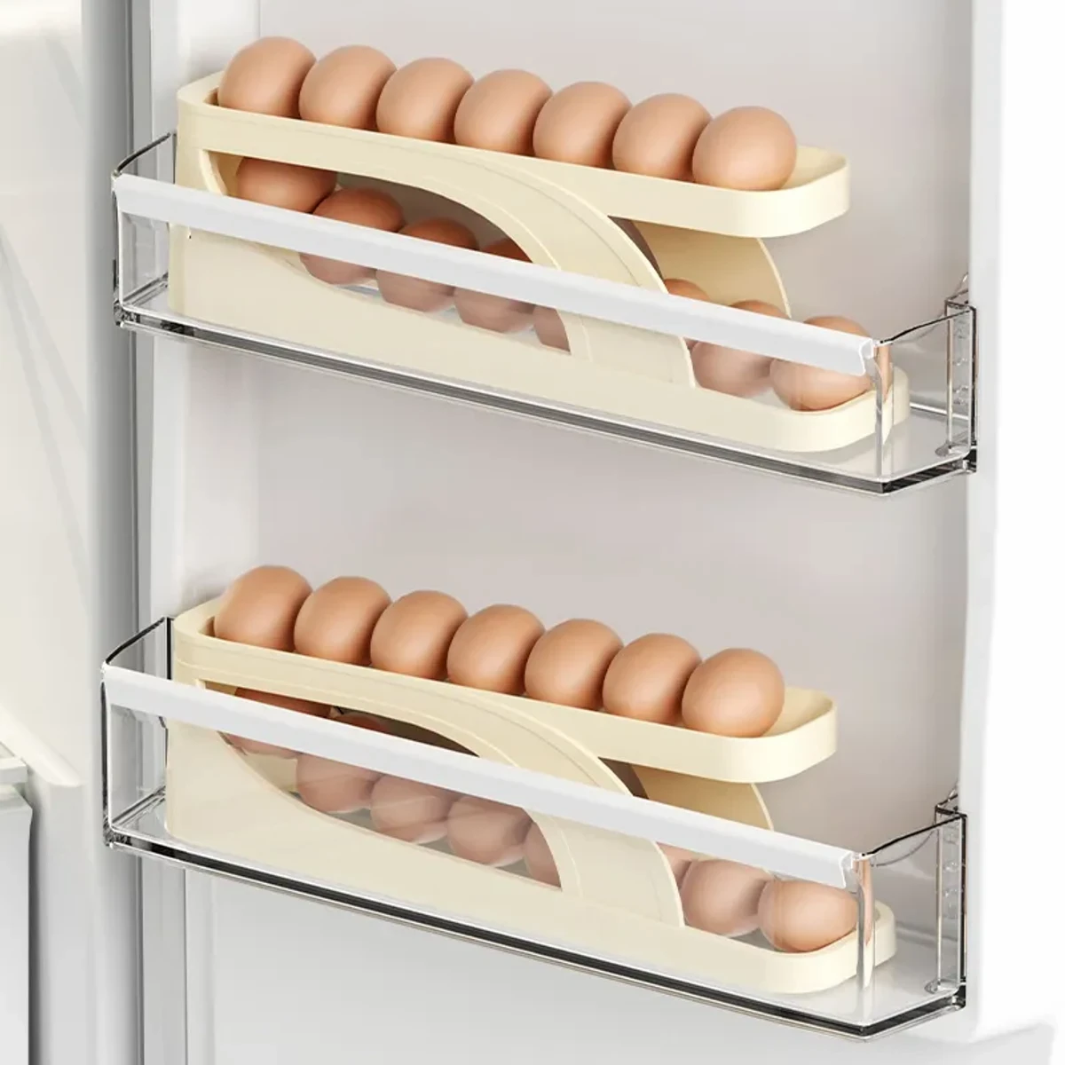 Plastic Automatic Rolling Egg Dispenser Holder (1 pcs)